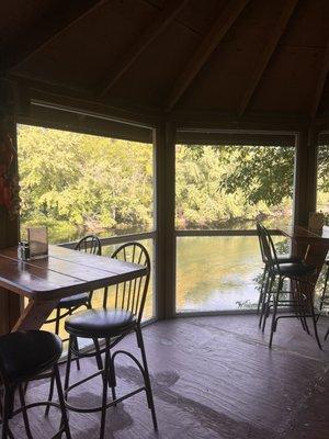 Upper patio-overlooking the Sauk River