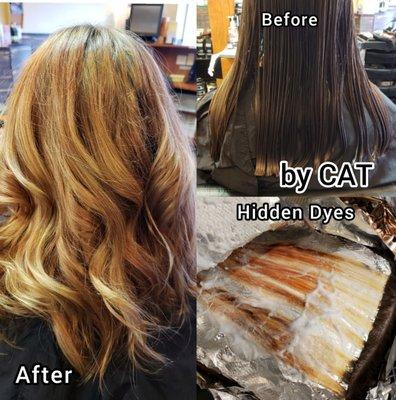 Removal of box dye to lighter hair