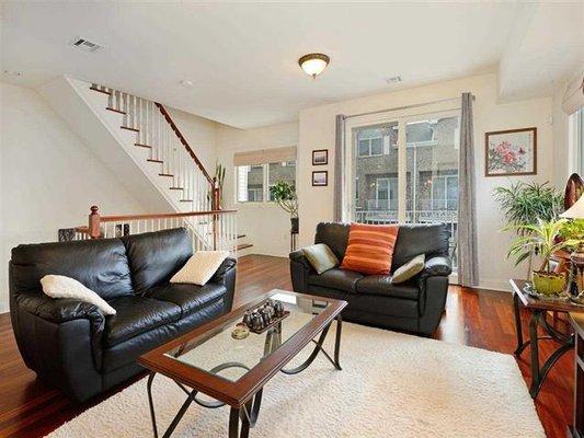 630 Valley Brook Ave. Lyndhurst - Living Room w/Sliding Doors to Balcony