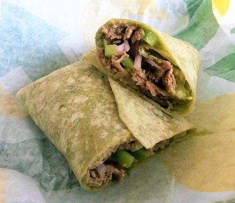 The 'OK' Southwest Chipotle Steak Wrap.