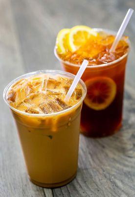 Milk Tea and Plantation Iced Tea