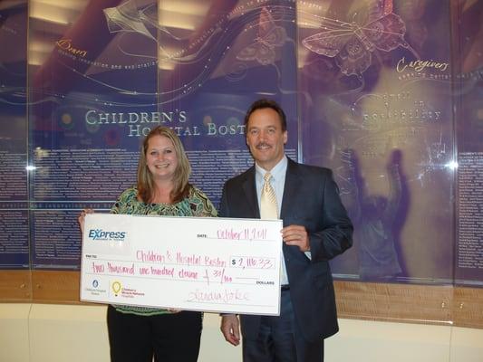 Children's Hosp Boston donation