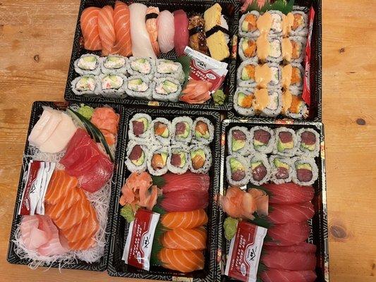 Ichiban Sushi Combo Spicy Roll Combo Tuna Lover Sashimi Combo Salmon and Tuna Lover