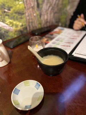 Complementary miso soup