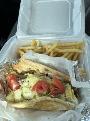 Gyro with fry's