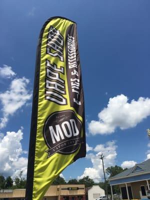 Having a hard time finding us?  Just look for the green flags down the street from Walgreen's in Waynesboro!