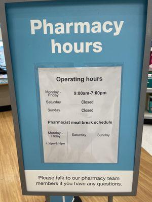 Pharmacy Hours