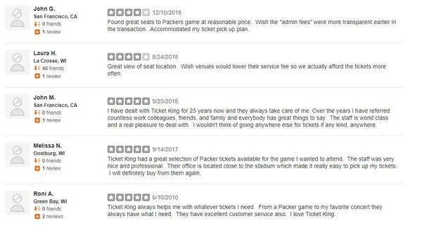 Great reviews from our customers.