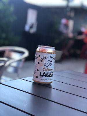 Steel hand coffee lager