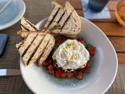 Amazing burrata appetizer