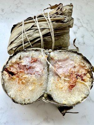 Salty sticky rice tamale