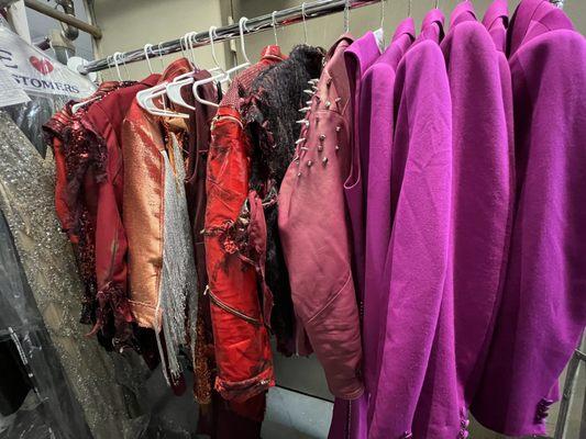 Professional musical costume cleaning (MJ the Musical Tour)