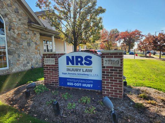 New monument sign at our original office located in Euclid, Ohio.  This office now serves as our operations center