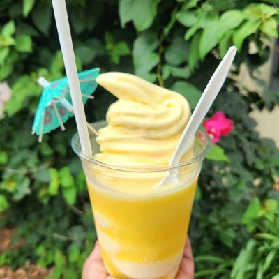 Pineapple soft serve float. It's refreshing & delicious but $10 now.