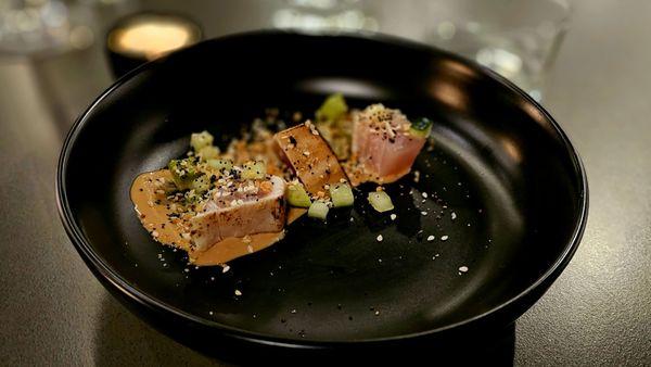 Barbecue Albacore in peanut sauce