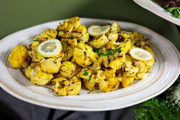 Grilled spiced cauliflower