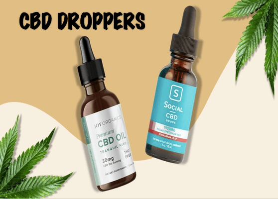 CBD TINCTURES, DROPPERS & LOTIONS