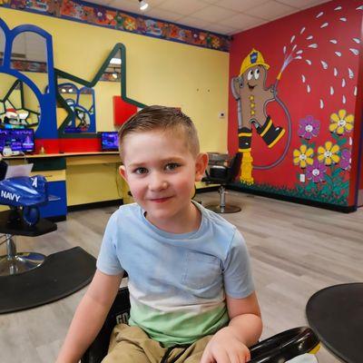 Snip-snip Hooray! Big smiles after every haircut!