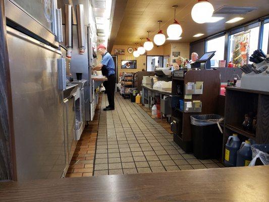 Down the galley