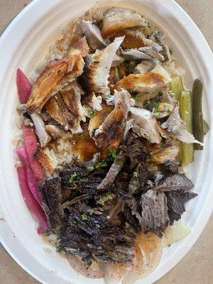 Mix Shawarma Platter Combination