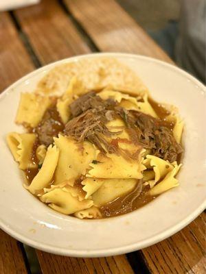 Pappardelle with Braised Lamb Ragu.