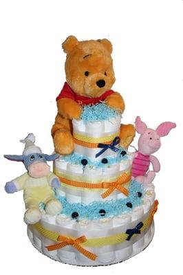 Pooh & Friends diaper cake