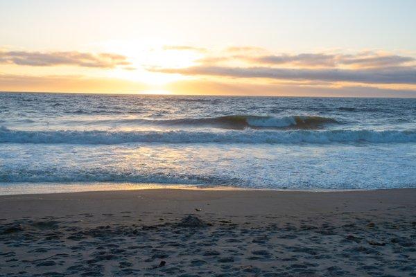 The beach at Cavalier felt private and was viewable from every unit.