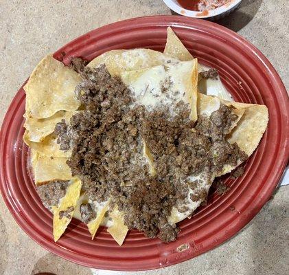 Beef nachos