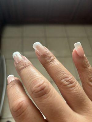 Hole/gap between nail and gel x on ring finger