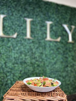 Fresh, vibrant salad at Lily FS Restaurant - a taste of elegance!