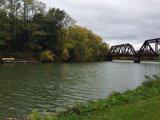 Beautiful Fall day for a walk along the Pittsford Canal...