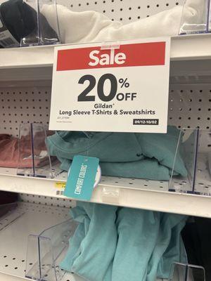 Sale on Gildan shirts