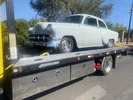 Really nice classic Chevy, that had a failed wheel bearing