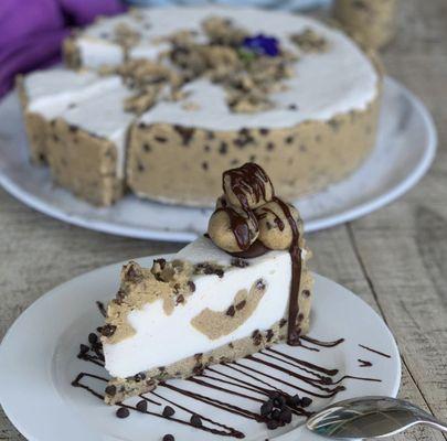 vegan gluten free cookie dough cheesecake!