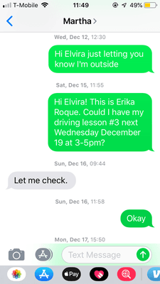 I thought her name was Elvira this whole time, and it wasn't until I asked for a refund when she corrected me