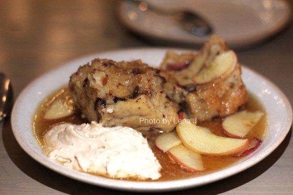 Bread Pudding dessert special ($13) - cream cheese frosting, Michigan maple syrup