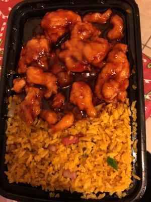 General Tso s Chicken w/ white meat and pork fried rice