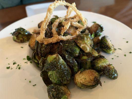 Fried Brussels sprouts