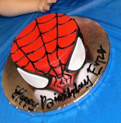 Spiderman birthday cake!