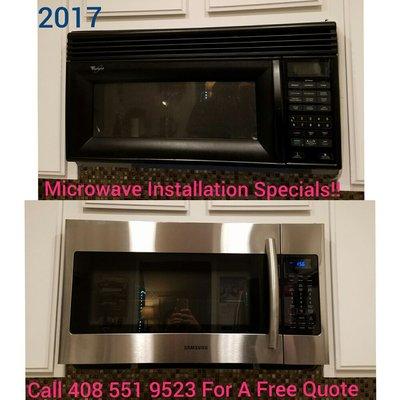 #gilroymicrowaveinstallation #bayareamicrowaveinstallation #samsungmicrowaveinstallation #2017 #numberoneapplianceinstallers