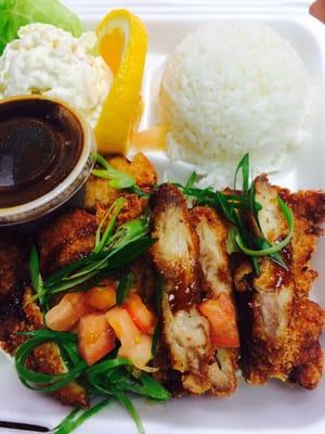 Yummy chicken katsu plate