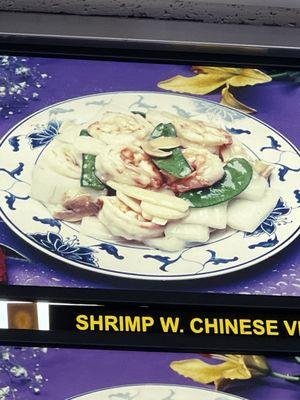 Shrimp w. Chinese veggie is great