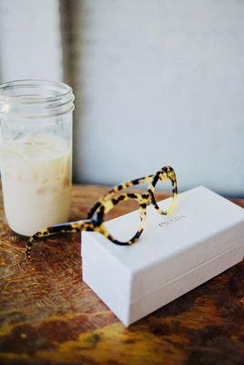 Prada Glasses &  Iced Chai Pair Perfectly