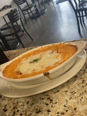 Try the new Chicken Cannellioni with Santa Rosa Cream sauce topped with fresh mozzarella, comes with bread and butter for $8.99