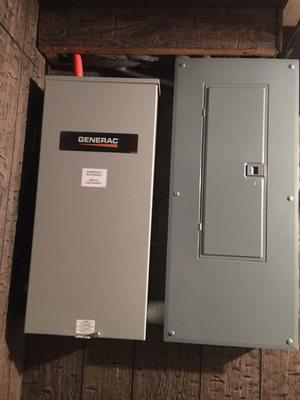 New Transfer and New Electrical Panel