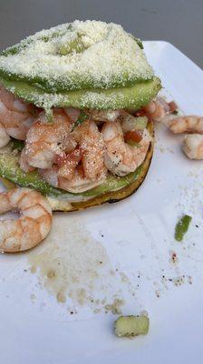 Shrimpy toasty toasted tostados!