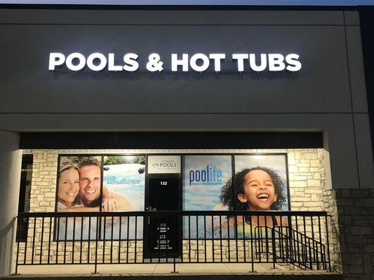 Our newly expanded supply store and hot tub showroom