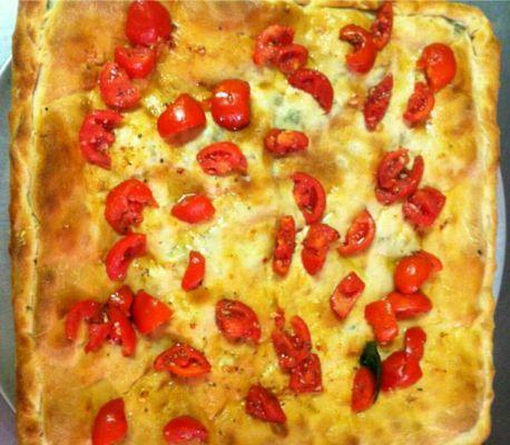 Broccoli and Cheese Pizza