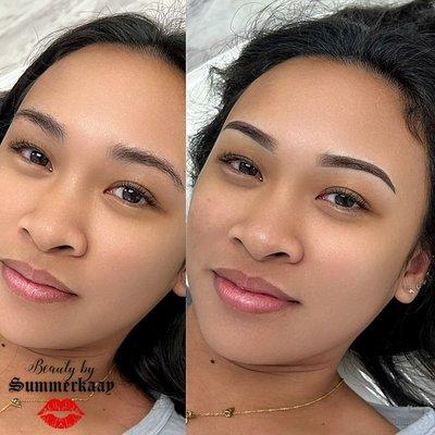 Permanent Makeup: Ombre Powder Brows done by Summer K.