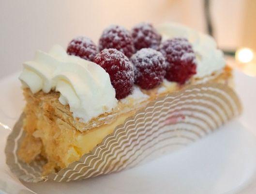 Raspberry Napoleon Cake